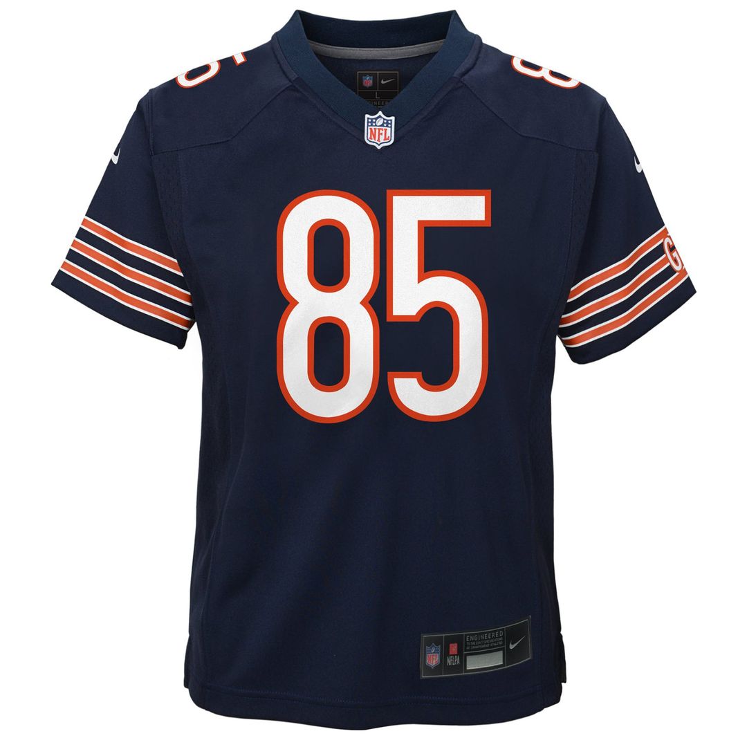 Youth Nike Chicago Bears Cole Kmet Navy Team Game NFL Jersey