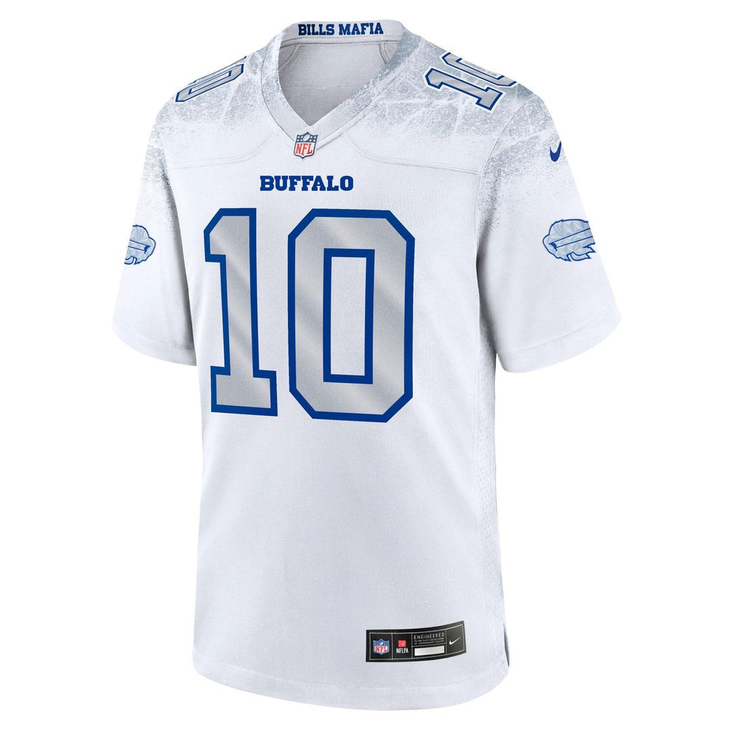 Men's Nike Buffalo Bills Khalil Shakir White 2025 Rivalries Collection Game NFL Jersey