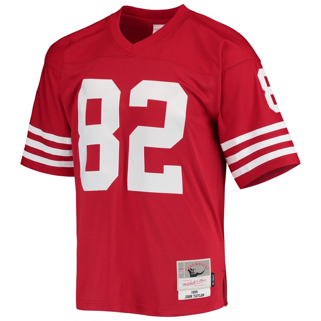 Men's Mitchell & Ness San Francisco 49ers John Taylor Scarlet Legacy Replica NFL Jersey