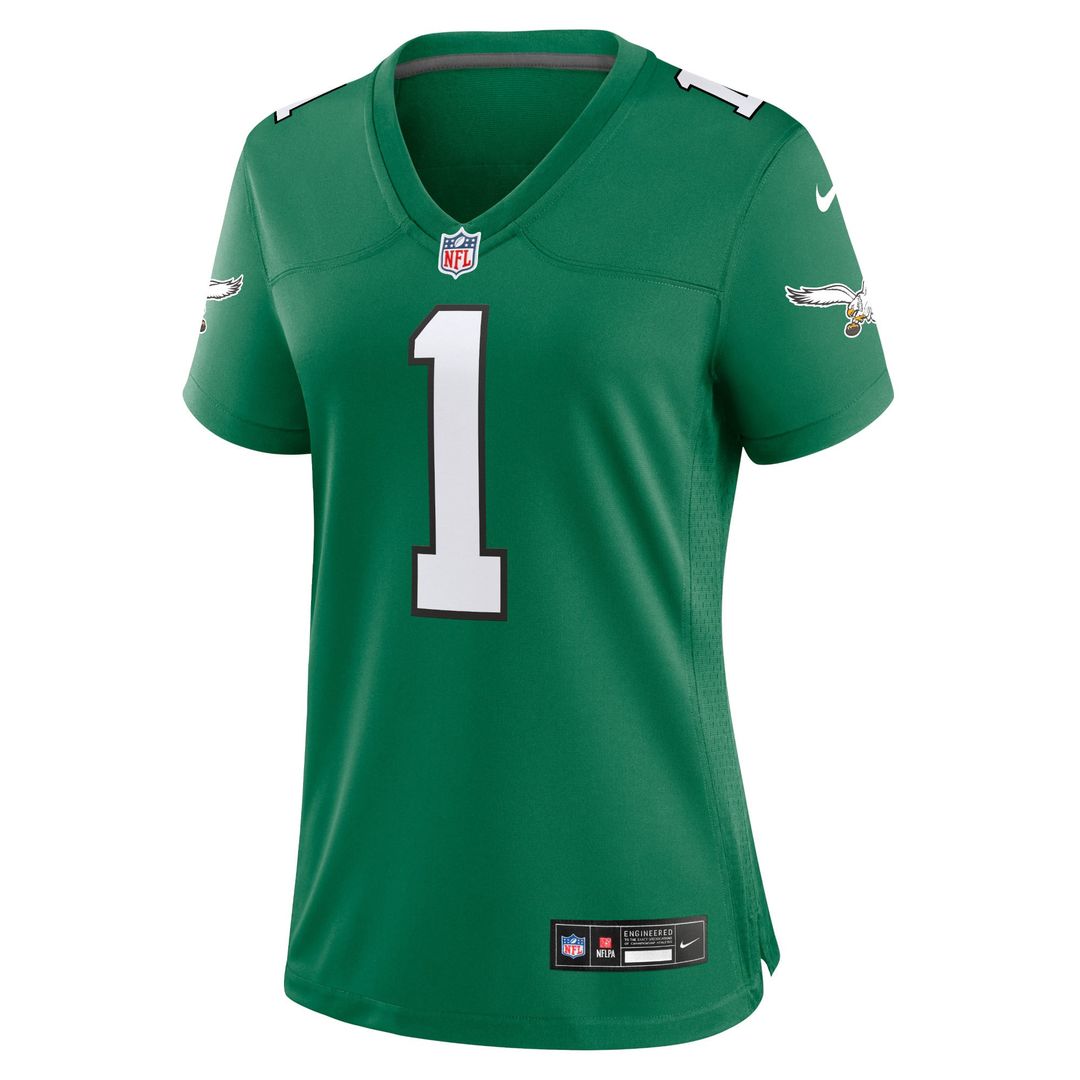 Women's Nike Philadelphia Eagles Jalen Hurts Kelly Green Game Player NFL Jersey