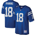 Men's Big & Tall Mitchell & Ness Indianapolis Colts Peyton Manning Royal 1998 Retired Player Replica NFL Jersey