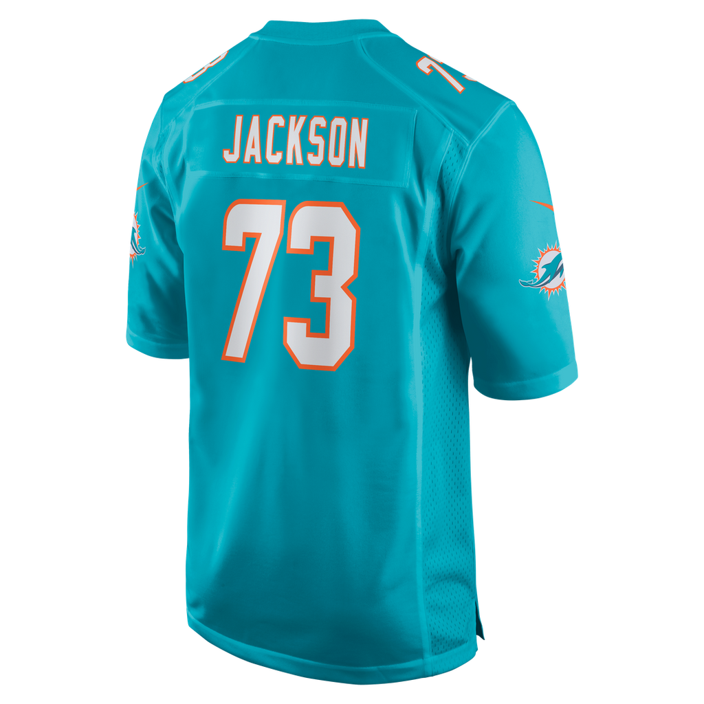 Men's Nike Miami Dolphins Austin Jackson Aqua Game NFL Jersey