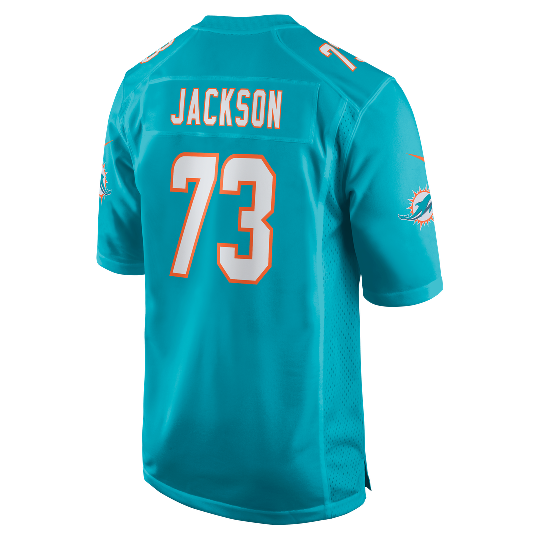 Men's Nike Miami Dolphins Austin Jackson Aqua Game NFL Jersey