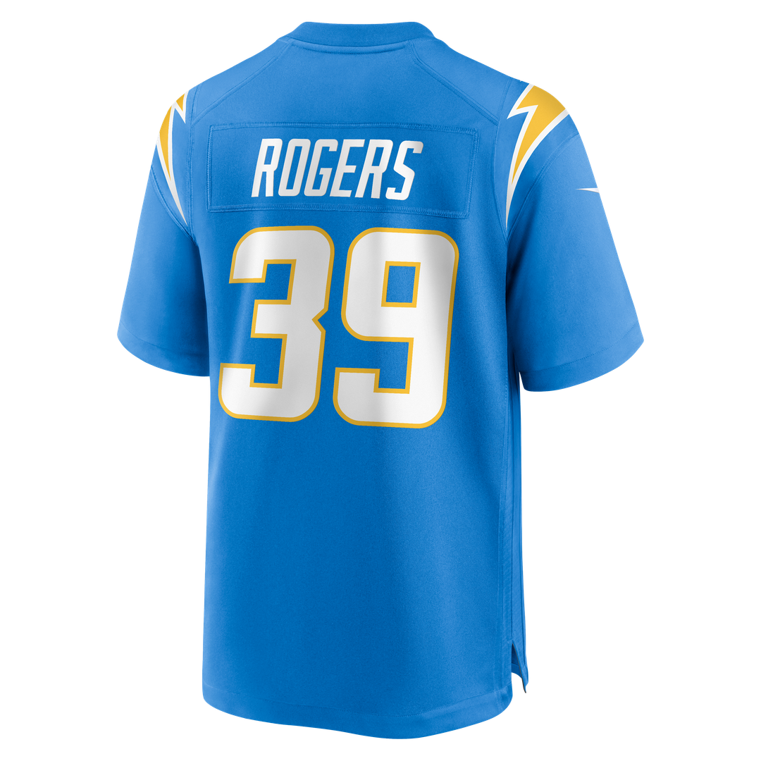Men's Nike Los Angeles Chargers Eric Rogers Powder Blue Team Game NFL Jersey