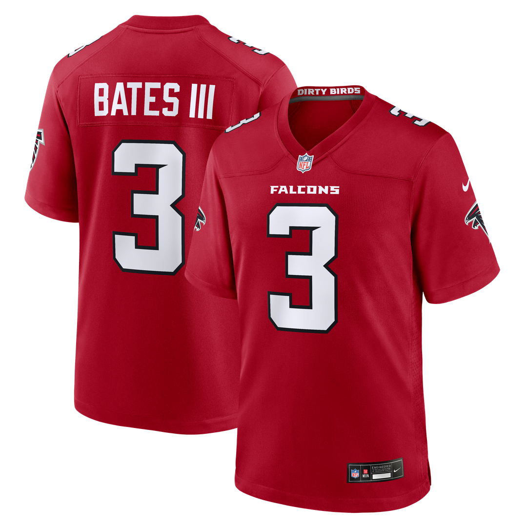 Men's Nike Atlanta Falcons Jessie Bates III Red Game NFL Jersey