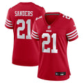 Women's Nike San Francisco 49ers Deion Sanders Scarlet Retired Player Game NFL Jersey