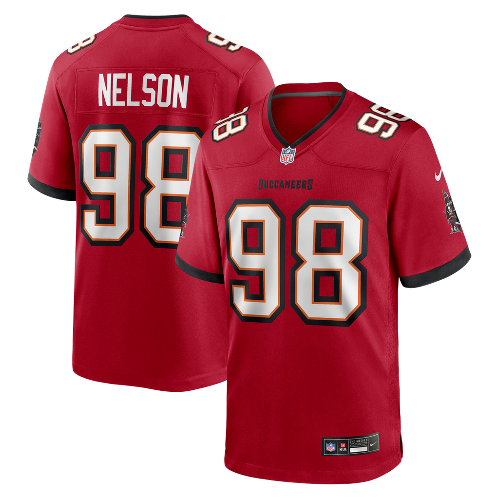Men's Nike Tampa Bay Buccaneers Anthony Nelson Red Game NFL Jersey