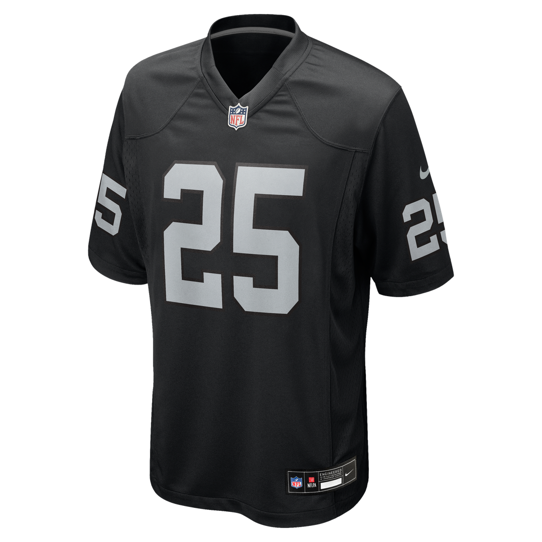 Men's Nike Las Vegas Raiders Decamerion Richardson Black Team Game NFL Jersey
