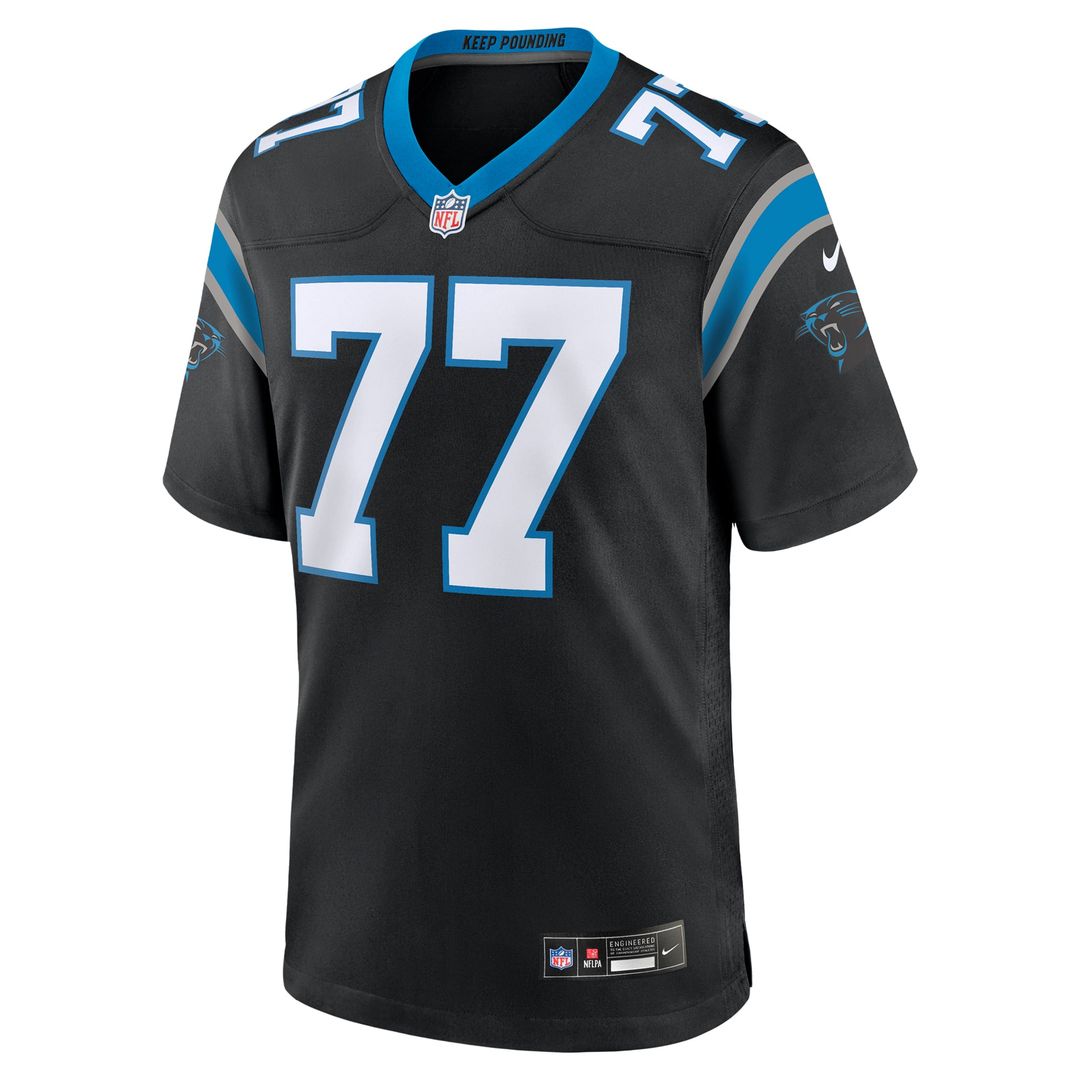 Men's Nike Carolina Panthers Yosh Nijman Black Game NFL Jersey