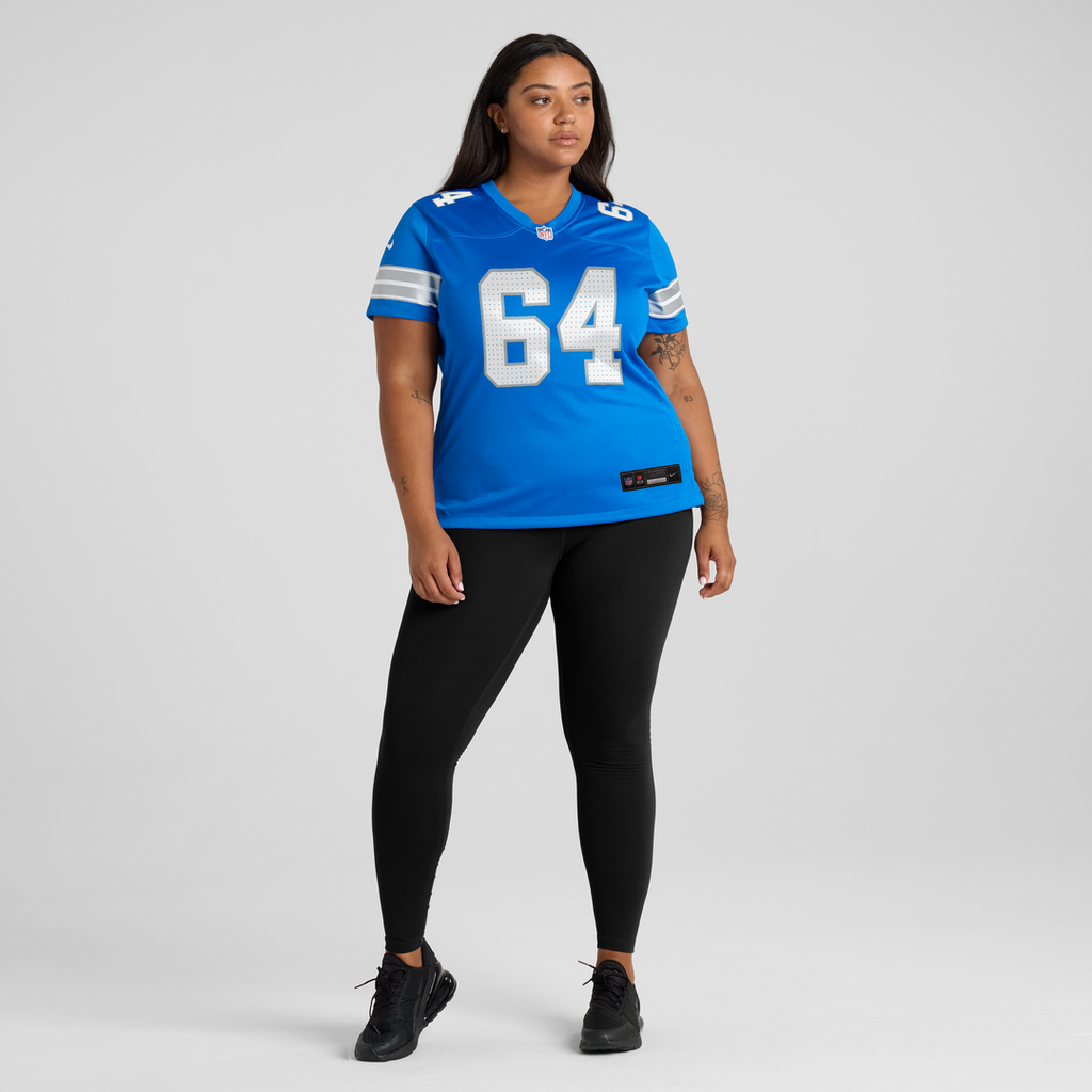 Women's Nike Detroit Lions Cade Mays Blue Team Game NFL Jersey