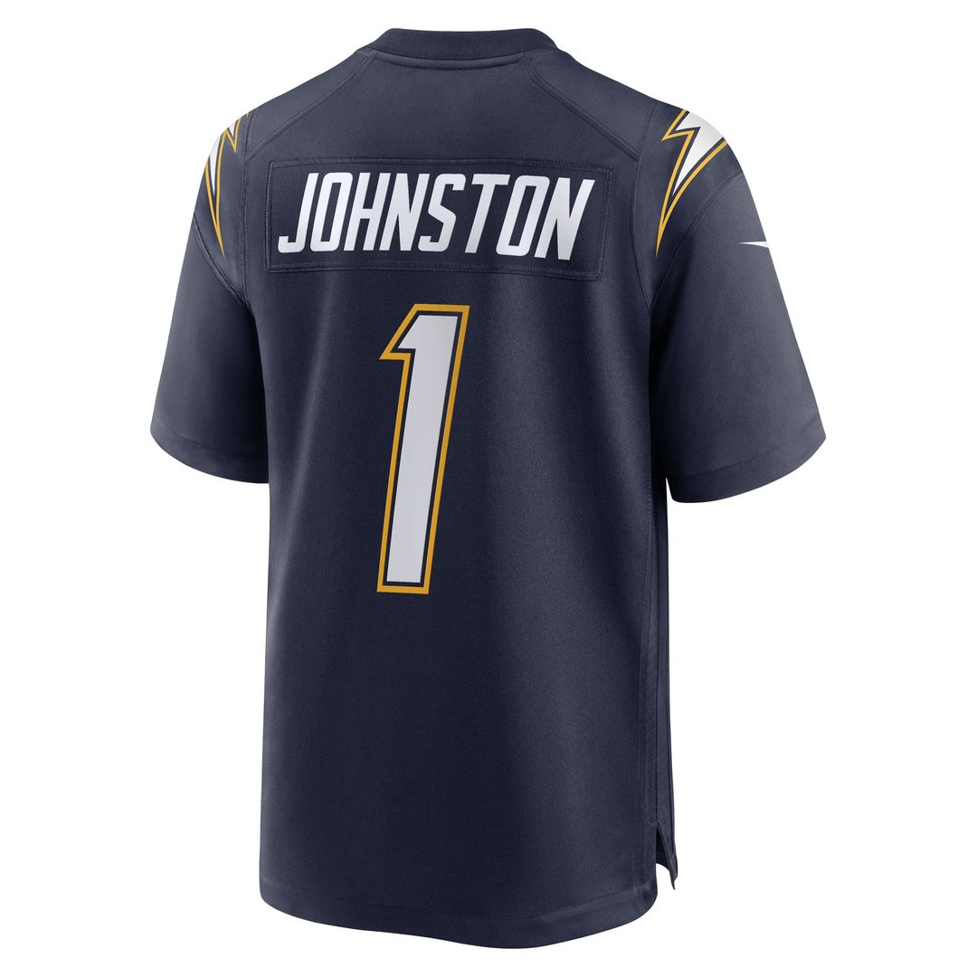Men's Nike Los Angeles Chargers Quentin Johnston Navy Alternate Super Chargers Game Player NFL Jersey
