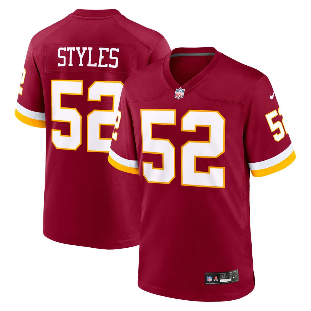 Men's Nike Washington Commanders Sonny Styles Black Game Player NFL Jersey