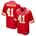Men's Nike Kansas City Chiefs James Winchester Red Game NFL Jersey