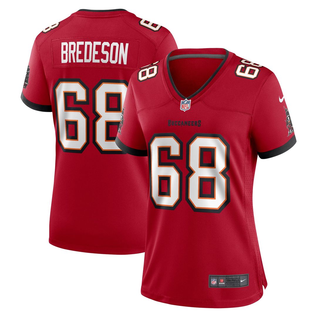 Women's Nike Tampa Bay Buccaneers Ben Bredeson Red Game NFL Jersey