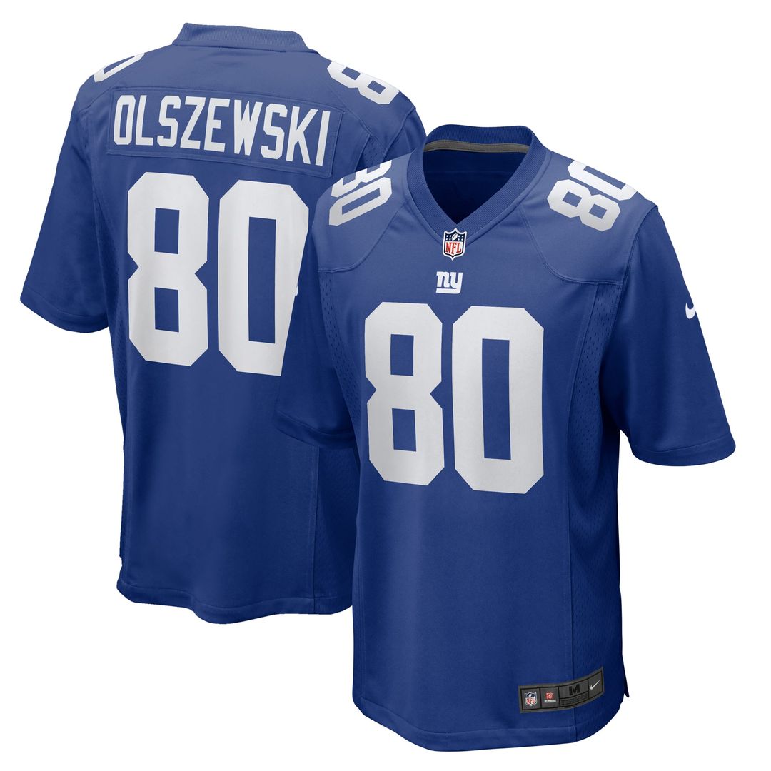 Men's Nike New York Giants Gunner Olszewski Royal Team Game NFL Jersey