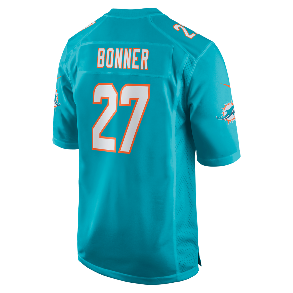 Men's Nike Miami Dolphins Ethan Bonner Aqua Game NFL Jersey