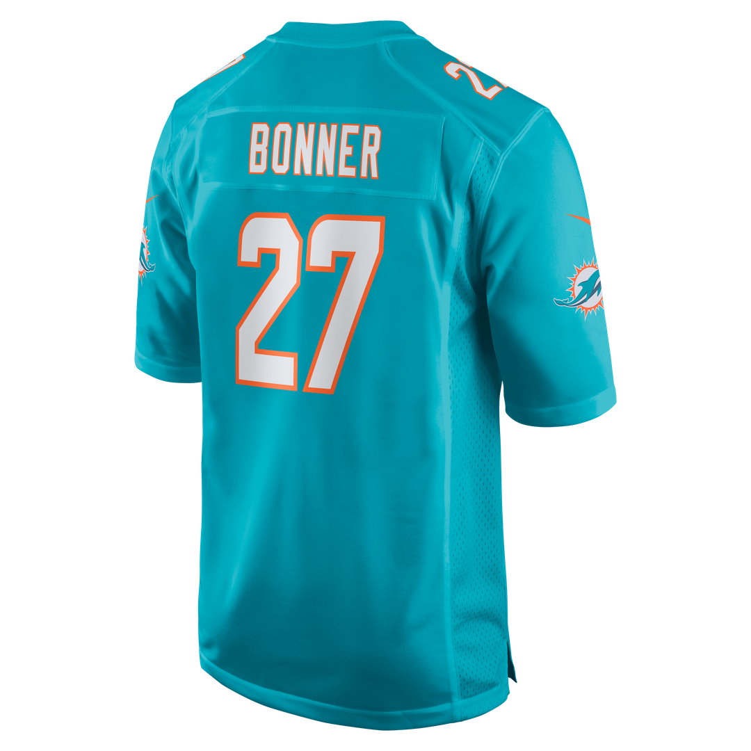 Men's Nike Miami Dolphins Ethan Bonner Aqua Game NFL Jersey