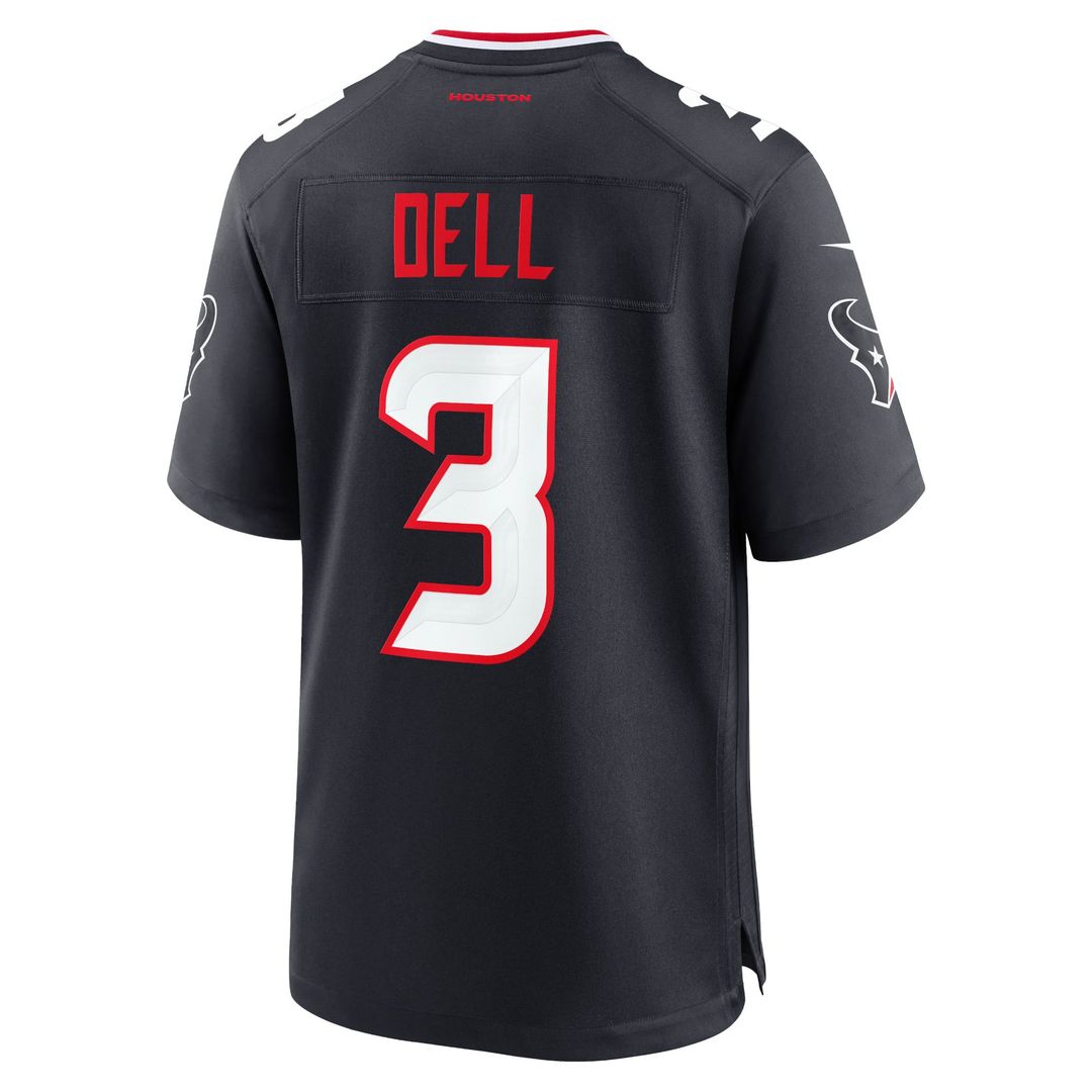 Men's Nike Houston Texans Tank Dell Navy Game NFL Jersey