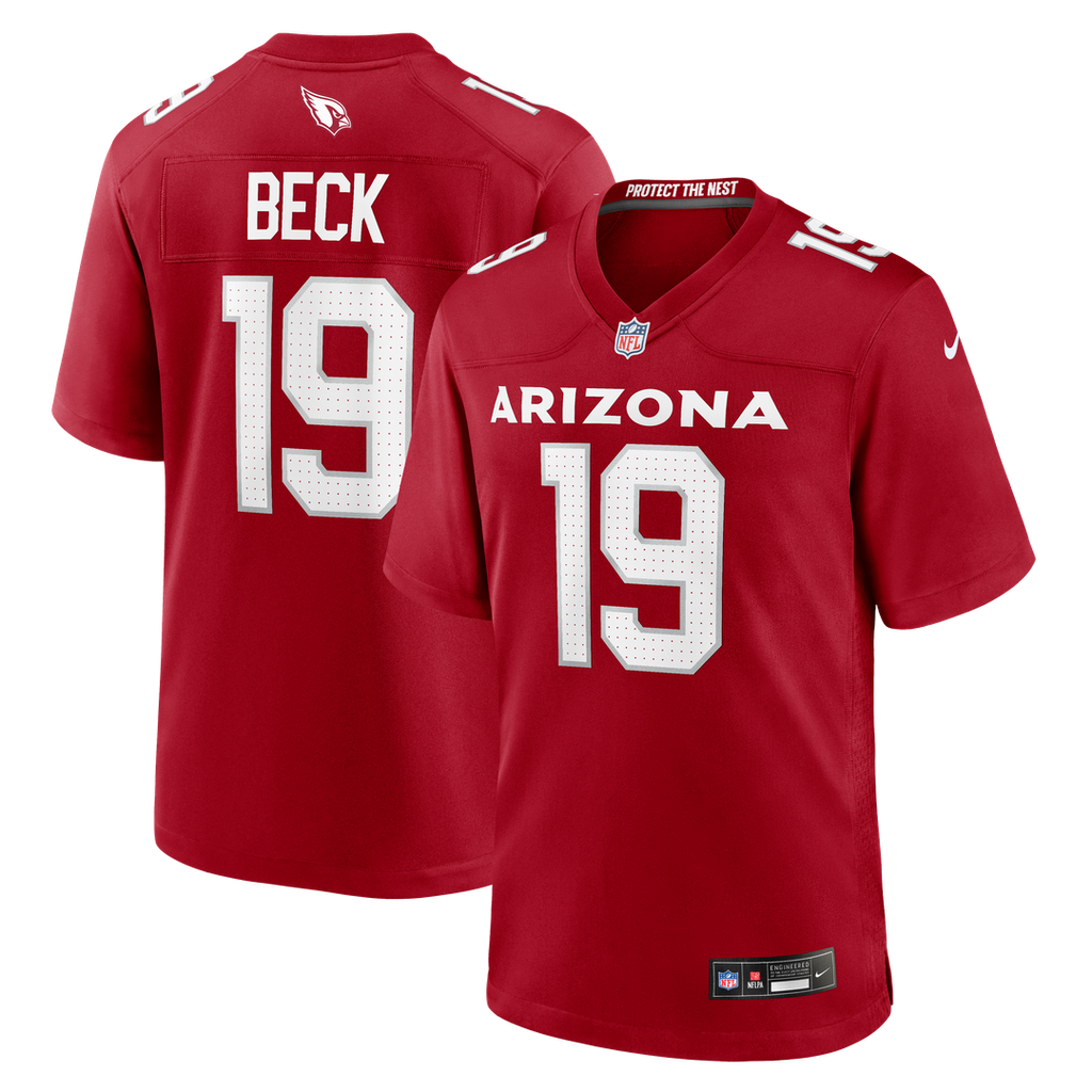 Men's Nike Arizona Cardinals Carson Beck Cardinal Game NFL Jersey