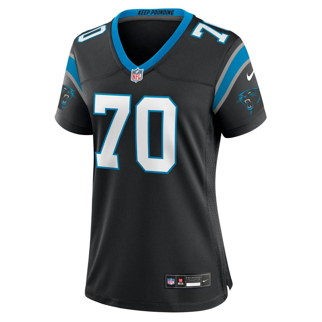 Women's Nike Carolina Panthers Brady Christensen Black Team Game NFL Jersey