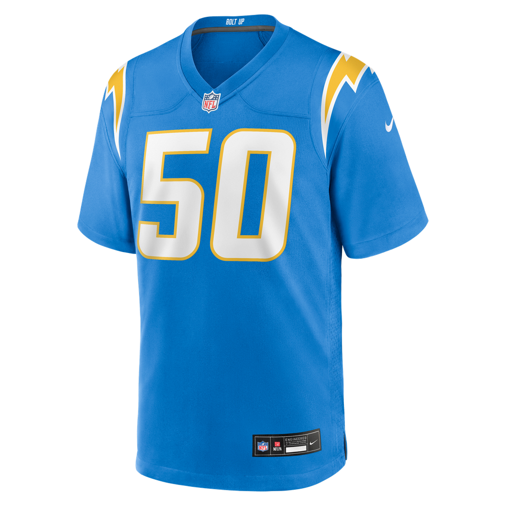 Men's Nike Los Angeles Chargers Caleb Murphy Powder Blue Team Game NFL Jersey