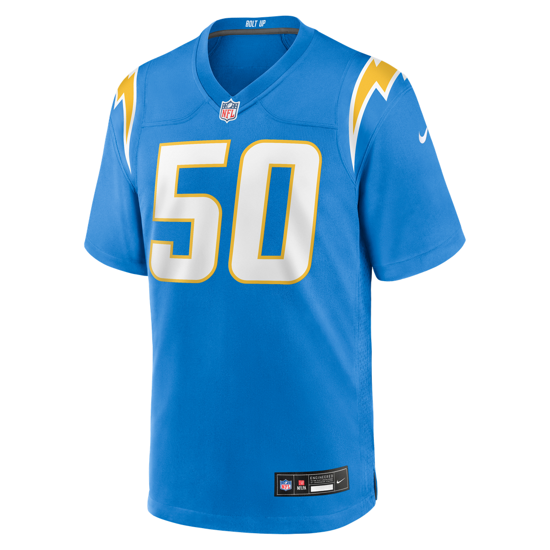 Men's Nike Los Angeles Chargers Caleb Murphy Powder Blue Team Game NFL Jersey