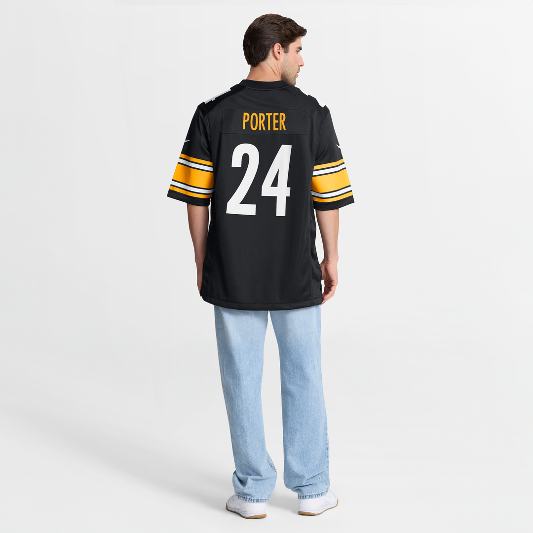 Men's Nike Pittsburgh Steelers Joey Porter Jr. Gold Alternate 1933 Throwback Game NFL Jersey