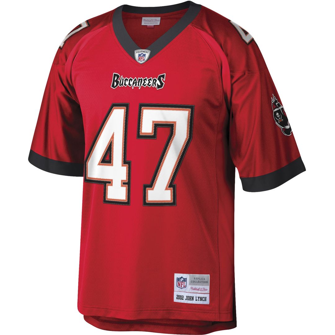 Men's Mitchell & Ness Tampa Bay Buccaneers John Lynch Orange Legacy Replica NFL Jersey