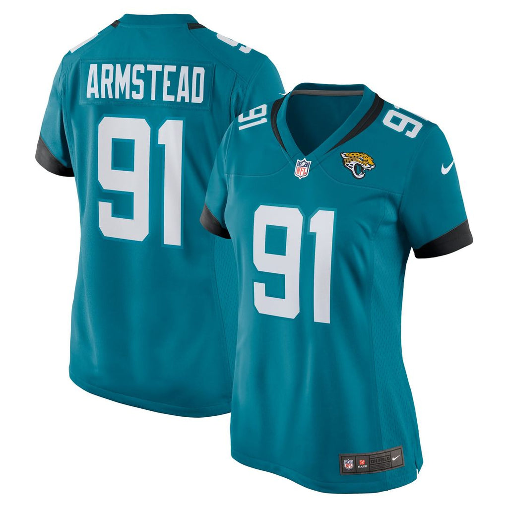 Women's Nike Jacksonville Jaguars Arik Armstead Teal Team Game NFL Jersey