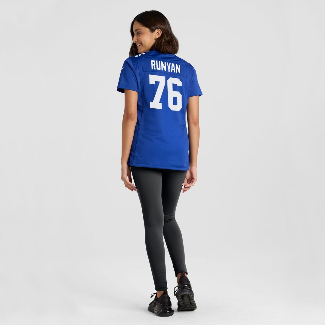 Women's Nike New York Giants Jon Runyan Royal Game NFL Jersey