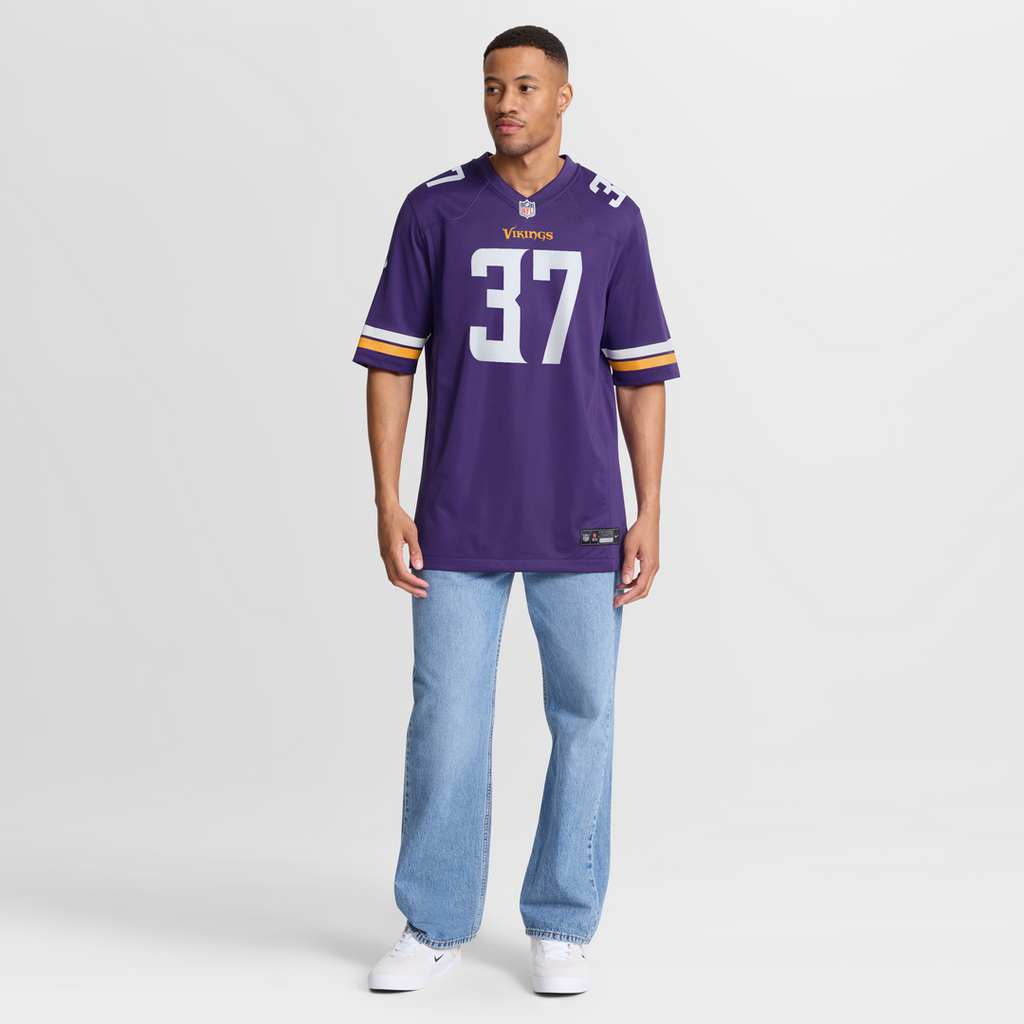 Men's Nike Minnesota Vikings Tavierre Thomas Purple Team Game NFL Jersey