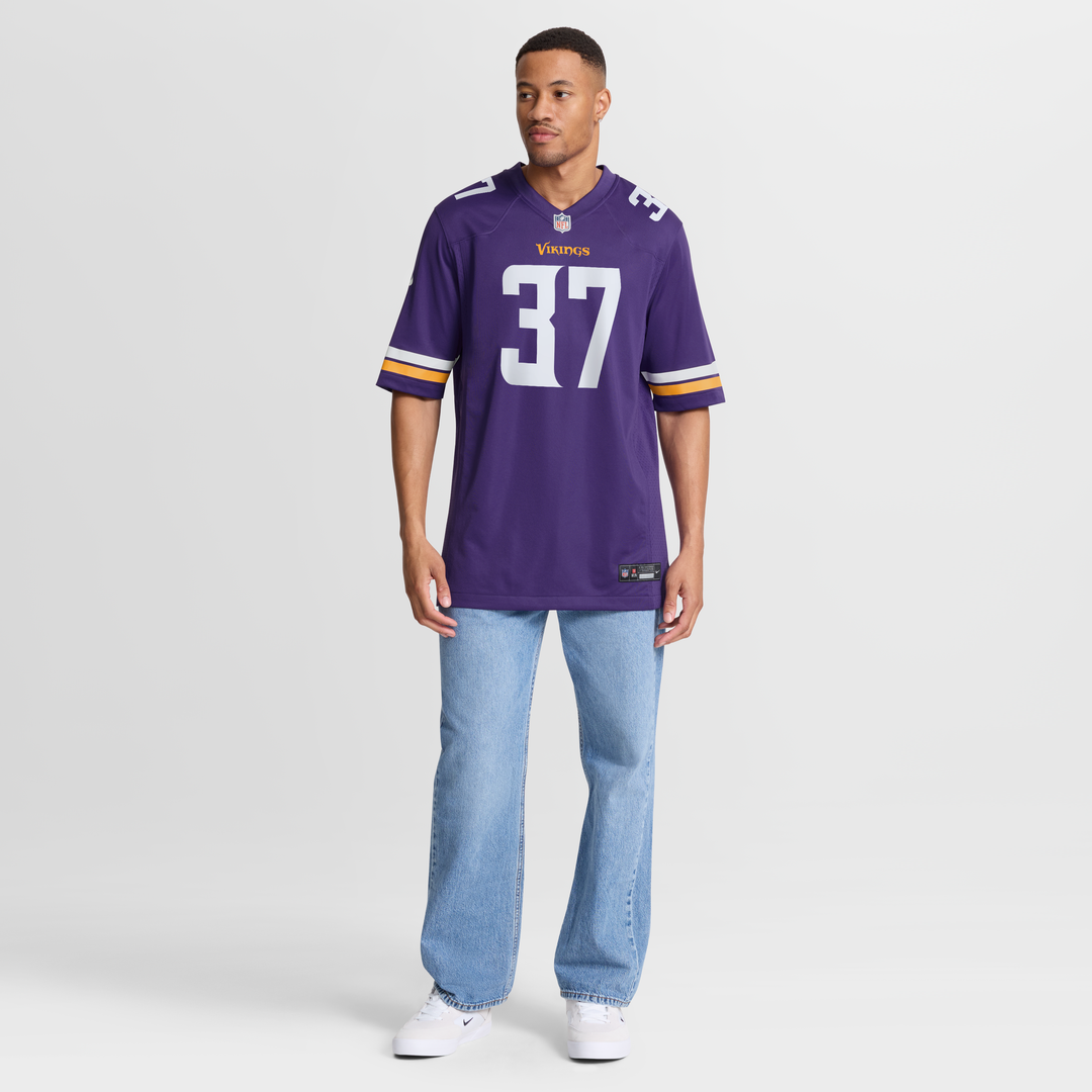 Men's Nike Minnesota Vikings Tavierre Thomas Purple Team Game NFL Jersey