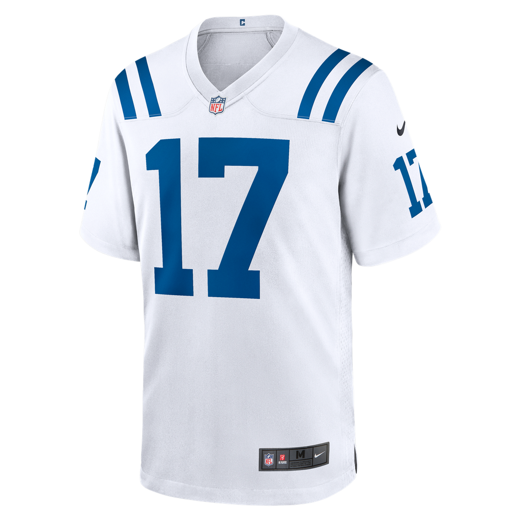 Men's Nike Indianapolis Colts Daniel Jones White Game NFL Jersey