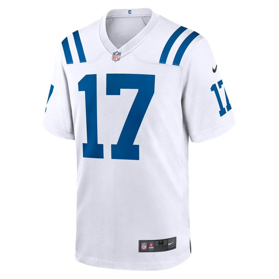 Men's Nike Indianapolis Colts Daniel Jones White Game NFL Jersey