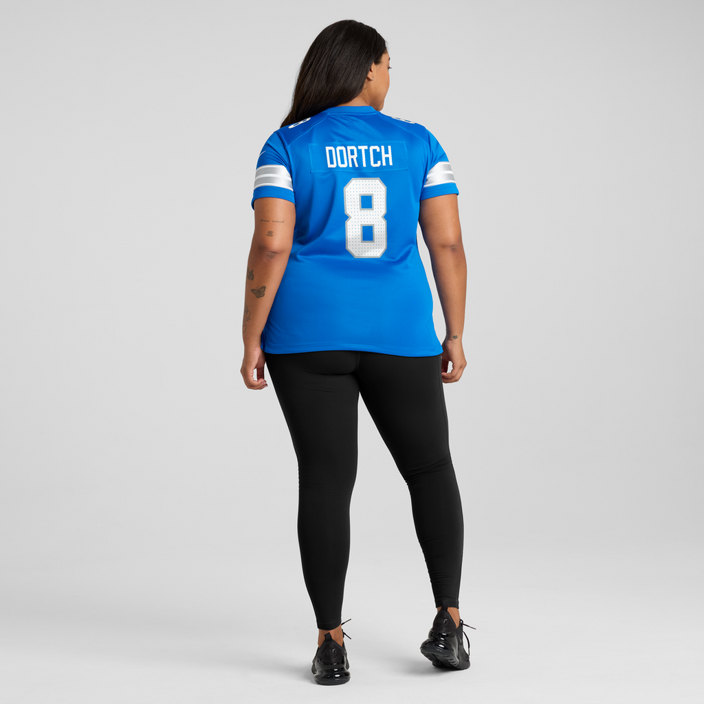 Women's Nike Detroit Lions Greg Dortch Blue Team Game NFL Jersey