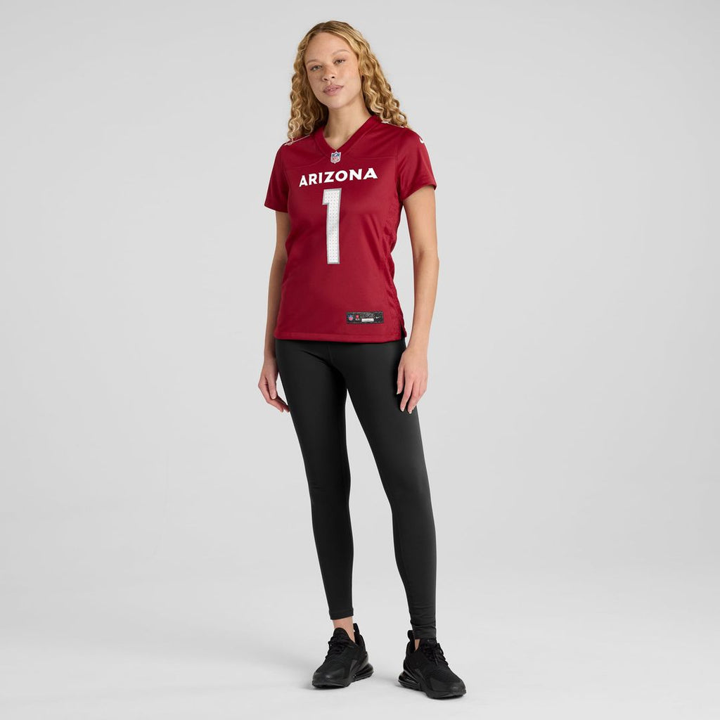 Women's Nike Arizona Cardinals Number 1 Mom Cardinal Game NFL Jersey