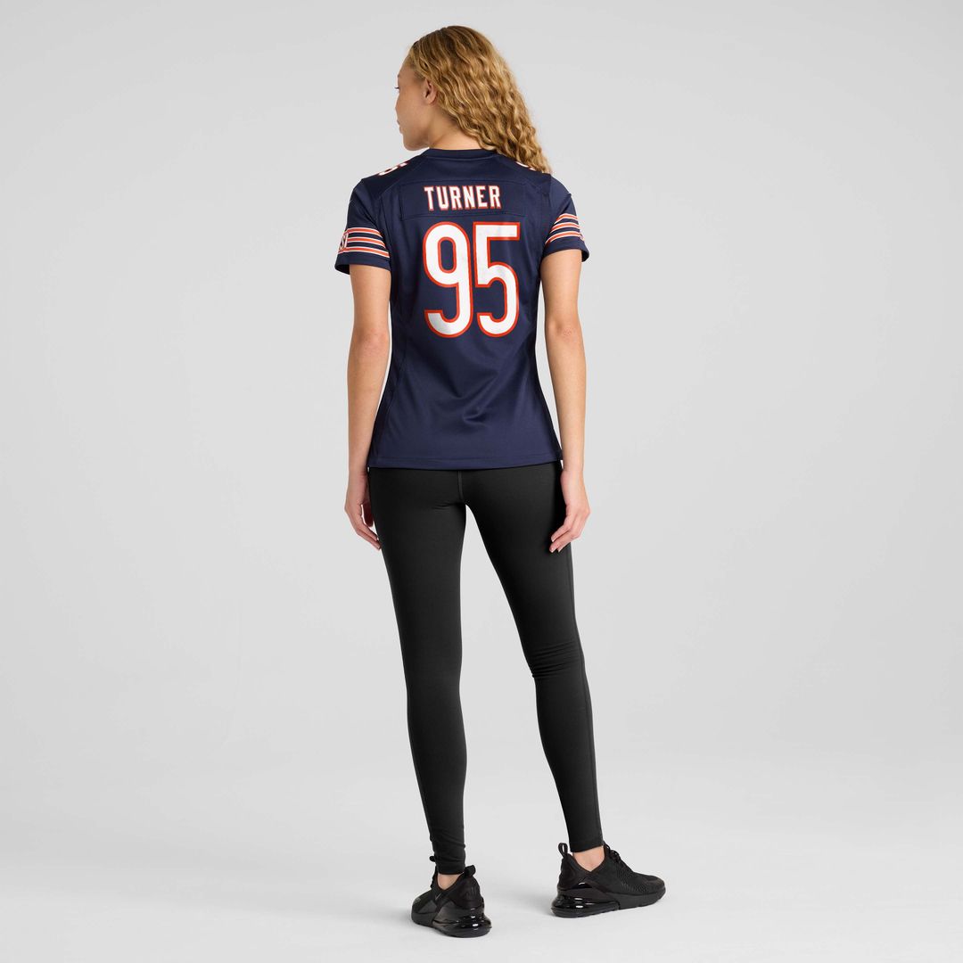 Women's Nike Chicago Bears Shemar Turner Navy Team Game NFL Jersey