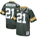 Men's Mitchell & Ness Green Bay Packers Charles Woodson Green 2010 Authentic Throwback Retired Player NFL Jersey