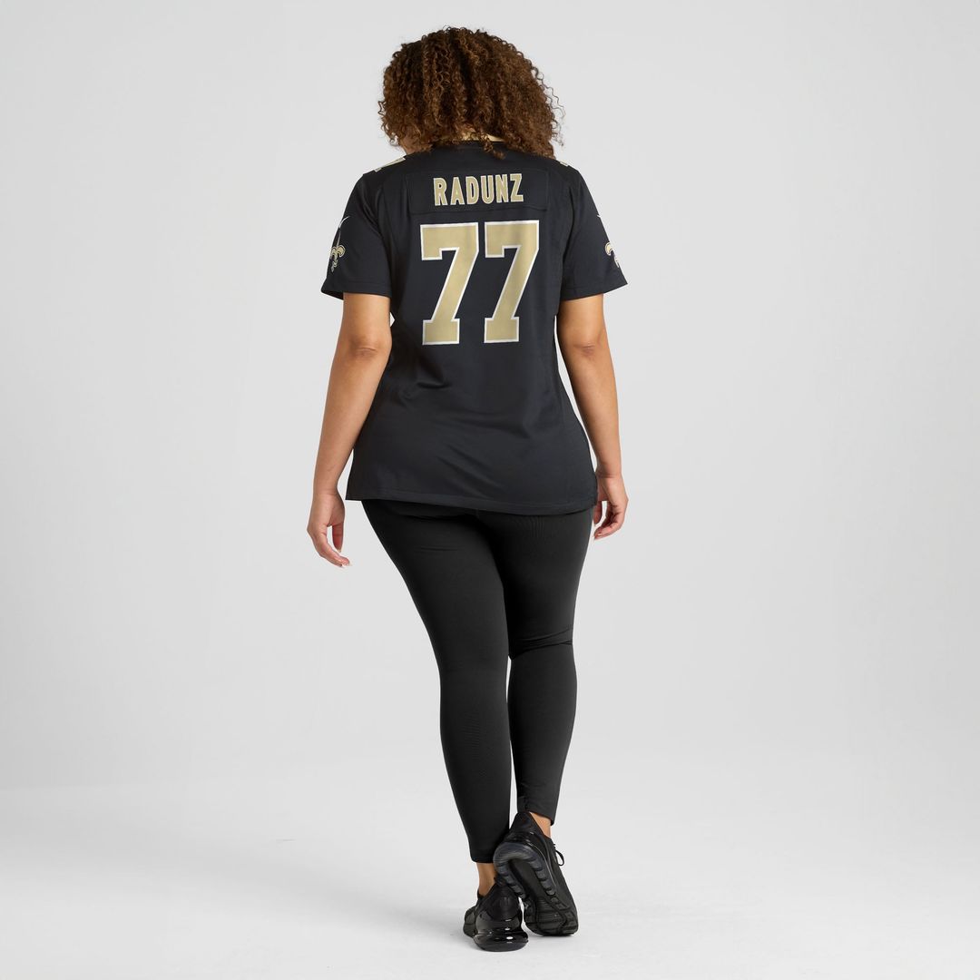Women's Nike New Orleans Saints Dillon Radunz Black Team Game NFL Jersey