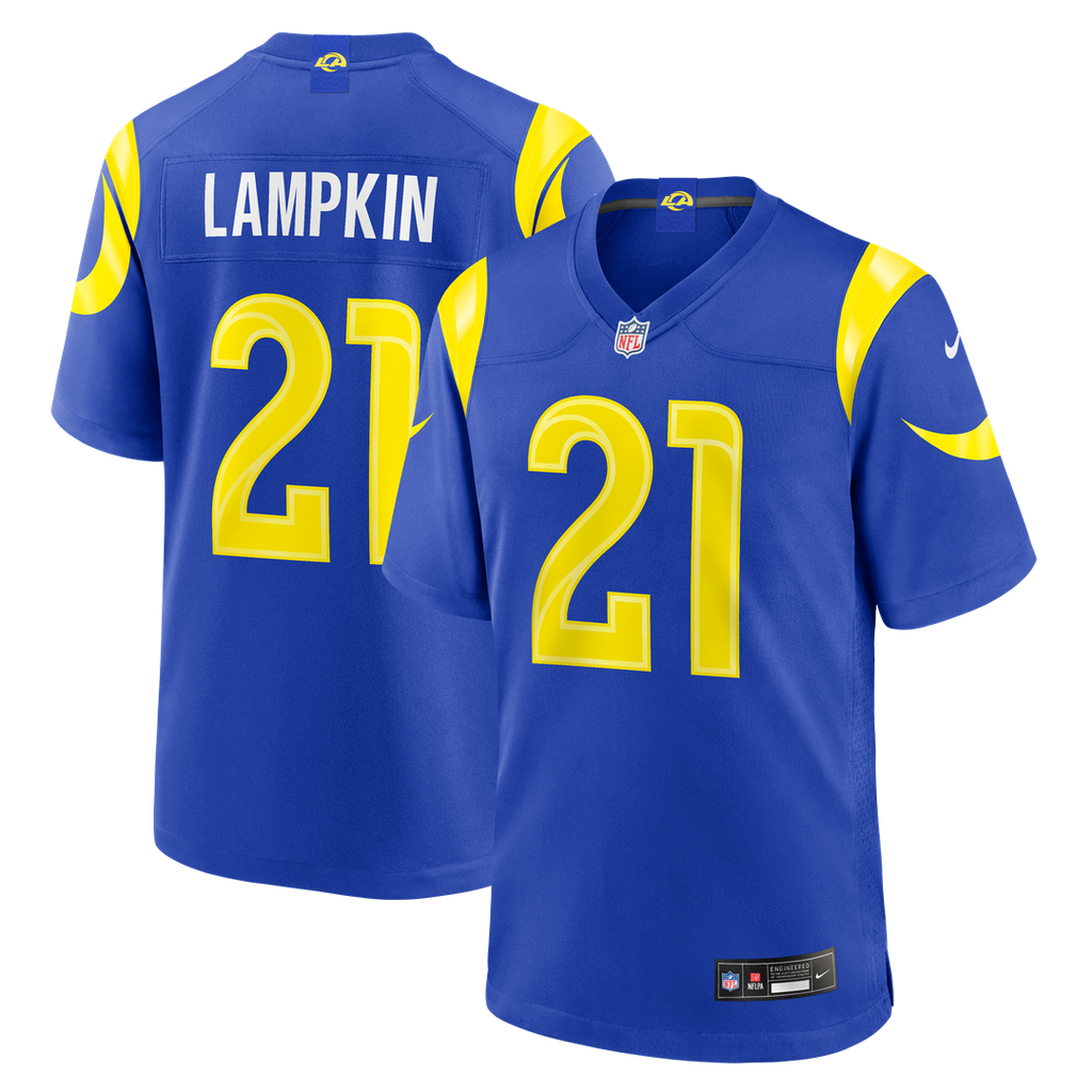 Men's Nike Los Angeles Rams Cam Lampkin Royal Team Game NFL Jersey