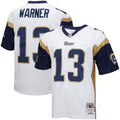 Men's Big & Tall Mitchell & Ness Los Angeles Rams Kurt Warner White 2001 Retired Player Replica NFL Jersey