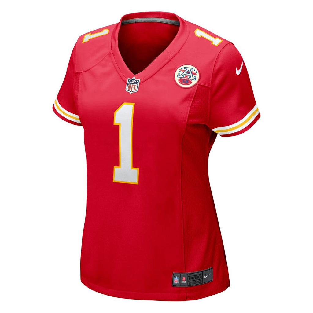 Women's Nike Kansas City Chiefs Number 1 Mom Red Game NFL Jersey