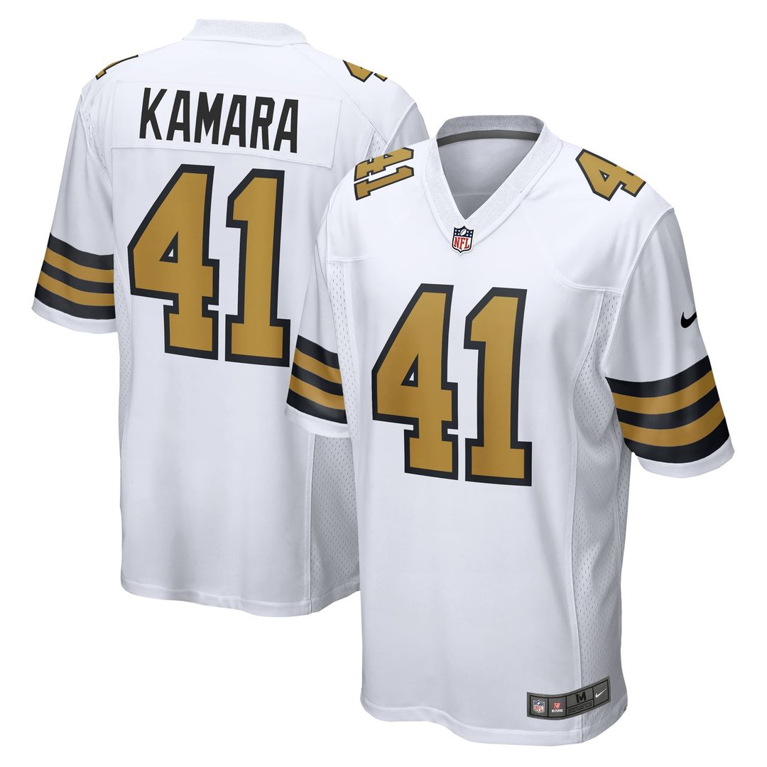Men's Nike New Orleans Saints Alvin Kamara Black Game NFL Jersey