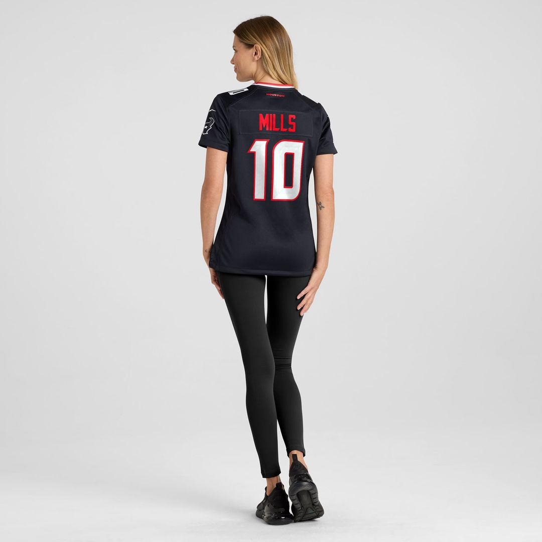 Women's Nike Houston Texans Davis Mills Navy Team Game NFL Jersey