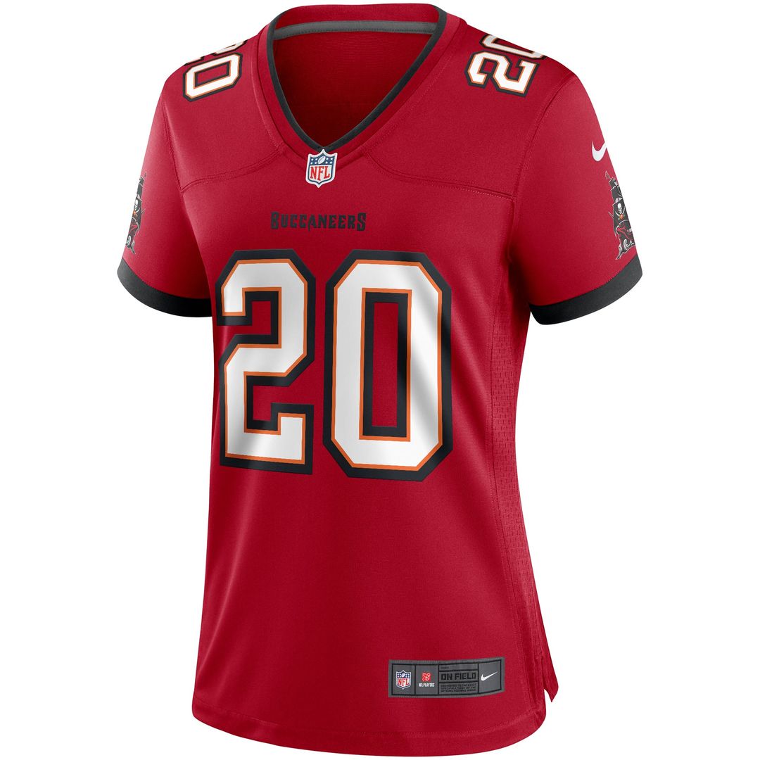 Women's Nike Tampa Bay Buccaneers Ronde Barber Red Game Retired Player NFL Jersey