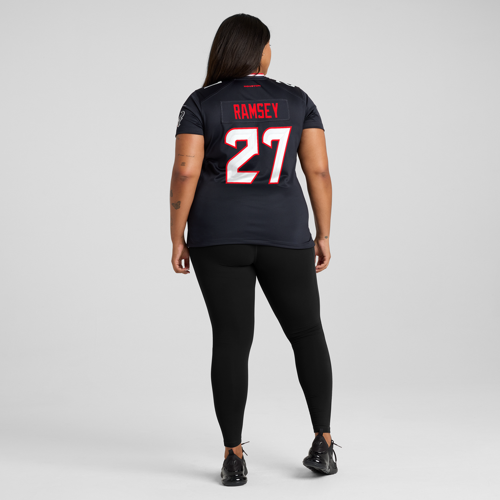 Women's Nike Houston Texans Kamari Ramsey Navy Team Game NFL Jersey