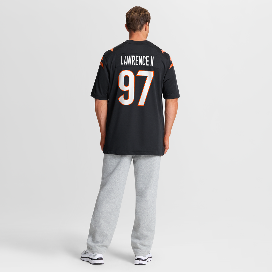 Men's Nike Cincinnati Bengals Dexter Lawrence II Black Game NFL Jersey