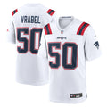 Men's Nike New England Patriots Mike Vrabel White Retired Player Game NFL Jersey