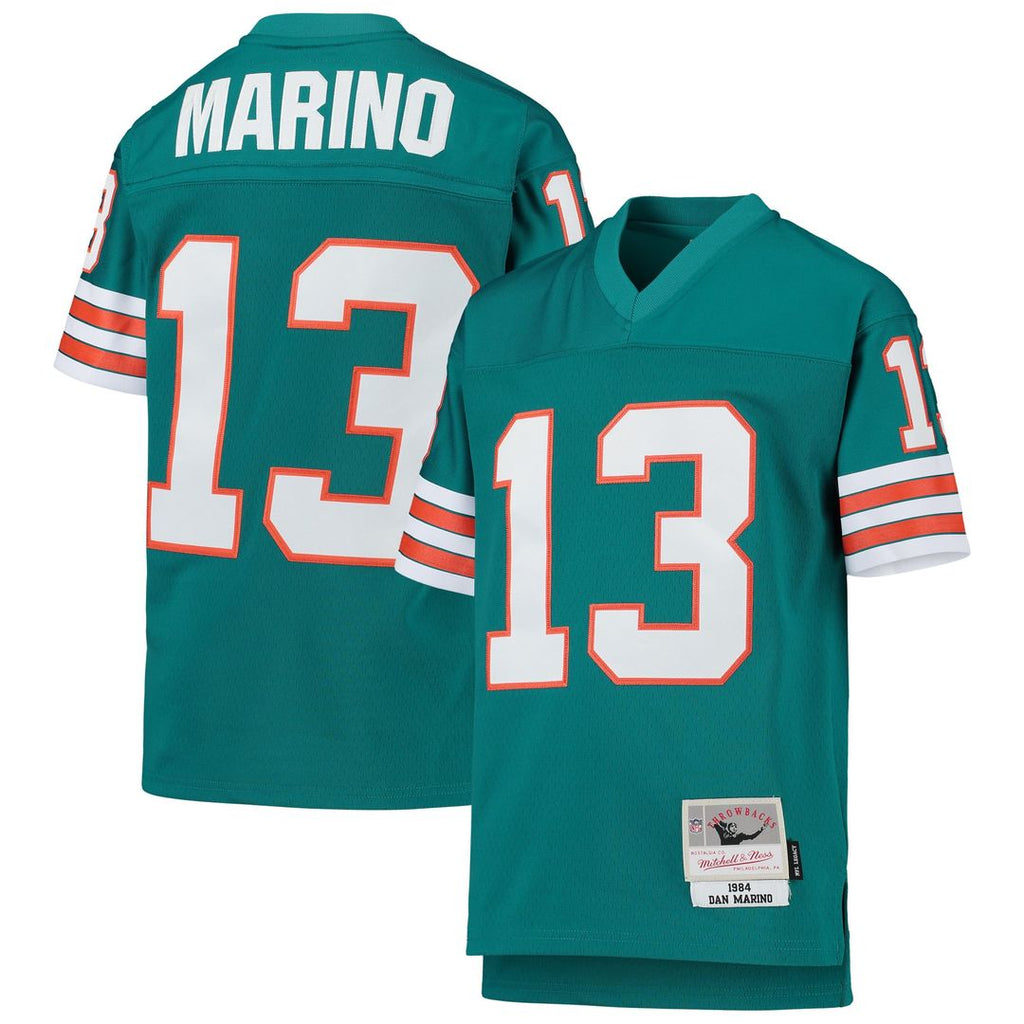 Youth Mitchell & Ness Miami Dolphins Dan Marino Aqua 1984 Legacy Retired Player NFL Jersey