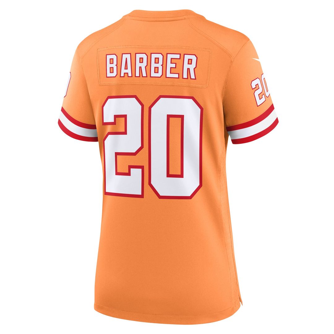 Women's Nike Tampa Bay Buccaneers Ronde Barber Orange Throwback Game NFL Jersey